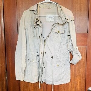 Royalty for me lined khaki jacket